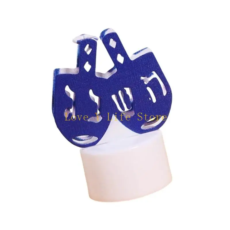 L74C LED LED LED LED Light Iron Art Texture Candela a LED Adatto per i rituali Hanukkah e miglioramento delle ambiancanti per