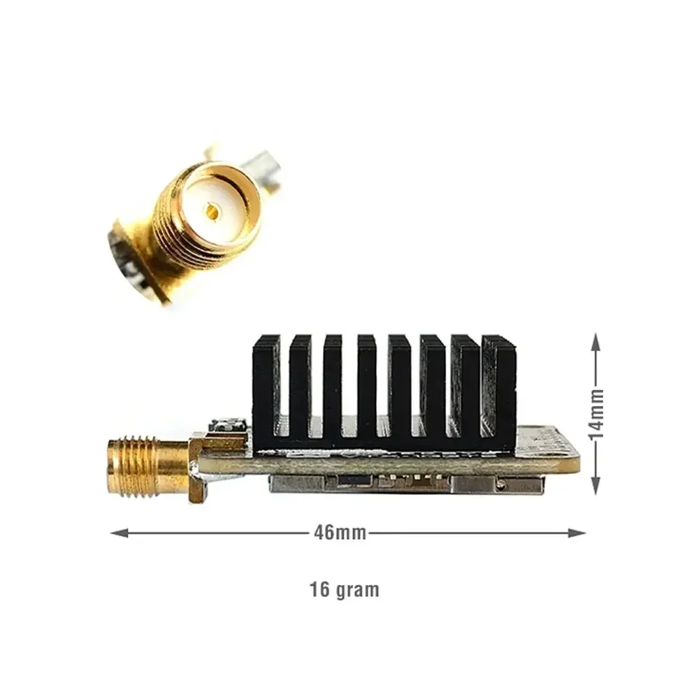 MATEK Video Transmitter 2W VTX-1G3TE 1.2GHz 1.3GHz 2000mW 9CH With Tramp VTX Control For FPV Long Range Drones