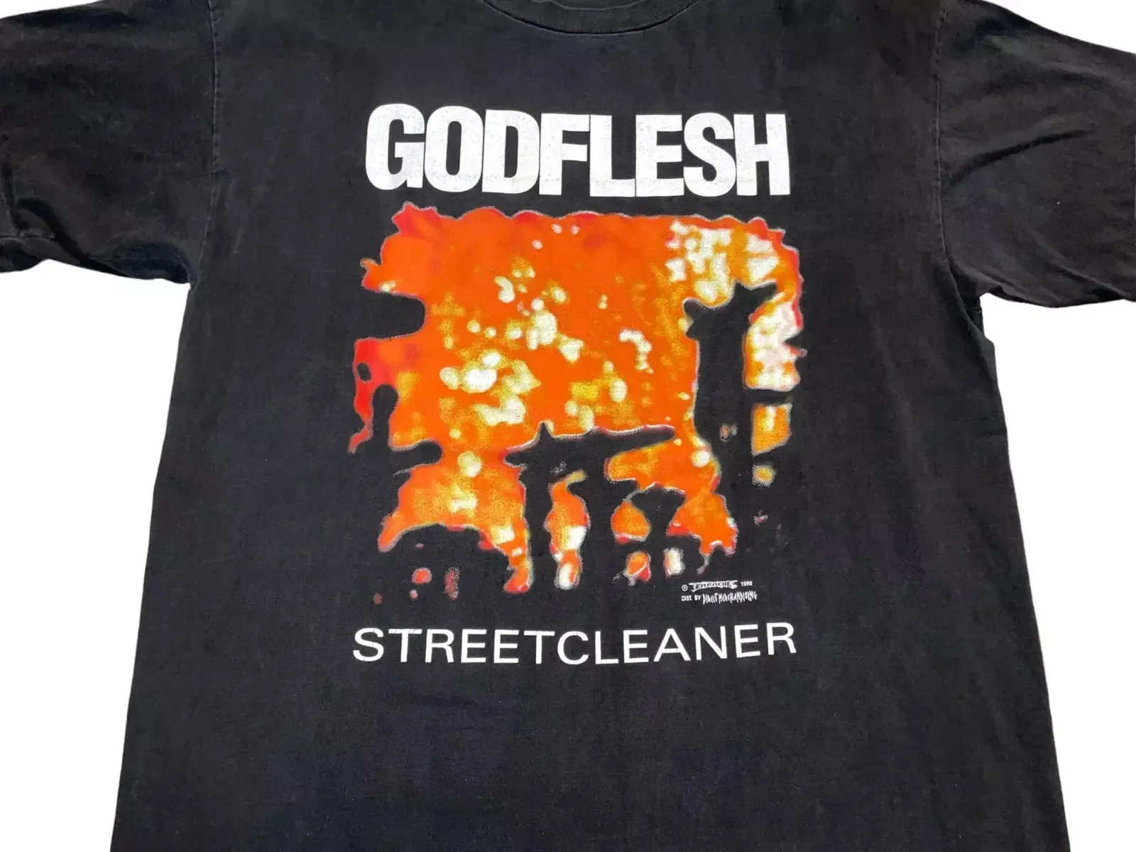 1990 Godflesh Streetcleaner Short Sleeve Black All Size Shirt