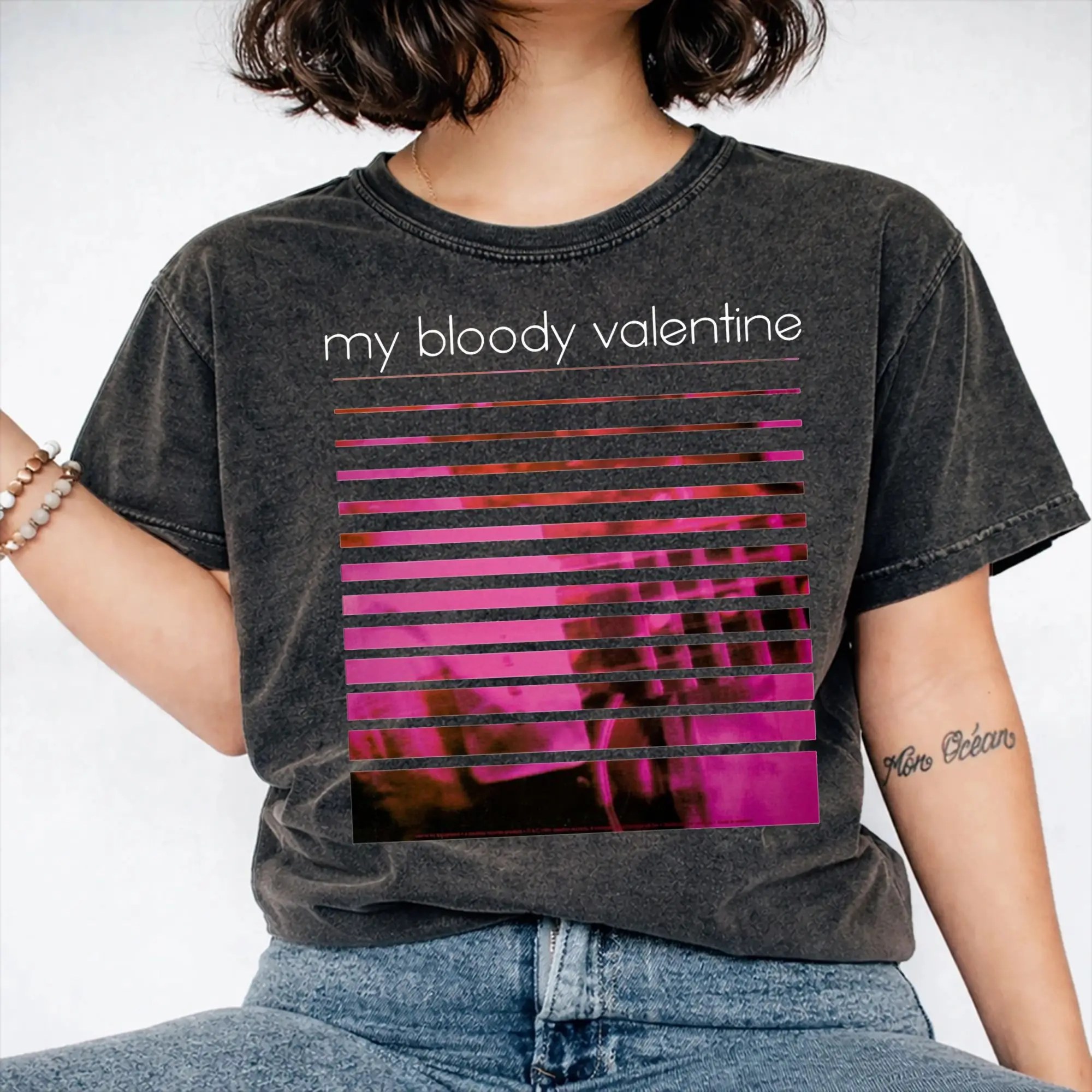 Summer My Bloody Valentine Loveless Tribute Washed T Shirts Apparel Harajuku T-Shirt  for Men Women Tee