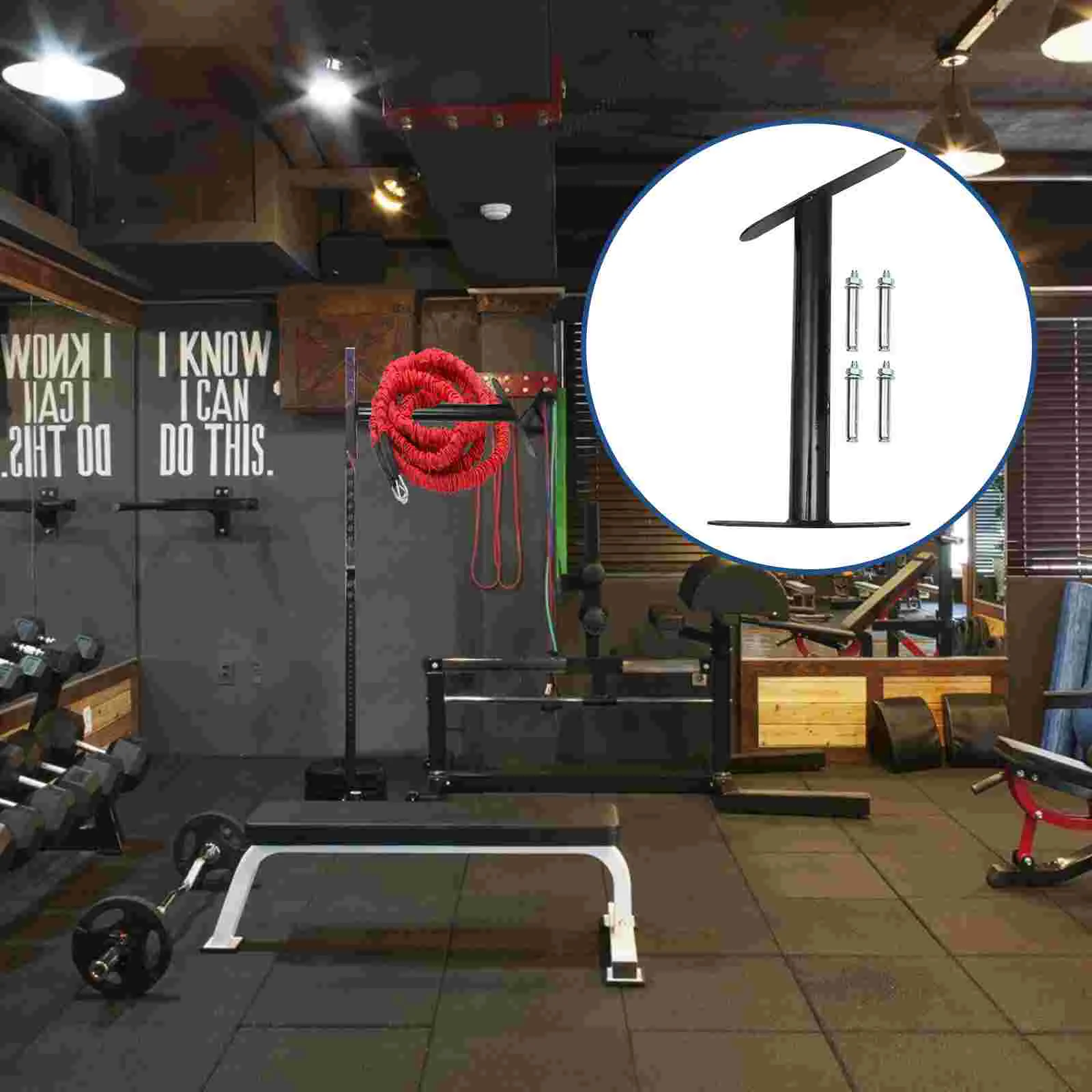 

Rope Hanger Gym Rack Accessories Barbell Wall Mount Ropes Cable Portable Heavy Duty Hooks Storage Battle Holder