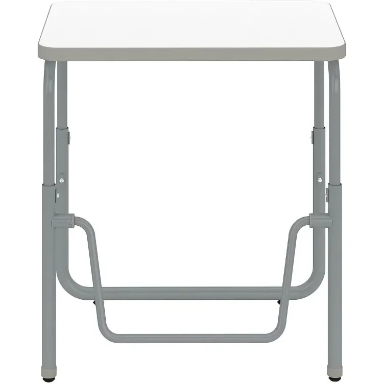 

Products AlphaBetter 2.0 Height – Adjustable Student Desk with Swinging Footrest Bar, Sit to Stand, 22"-30", Dry Erase