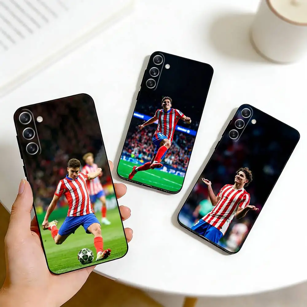 Funda de teléfono L-La A-Aranita J-Julian Alvarez para Samsung Galaxy A73,A72,A71,A70,A53,A52,A51, otras fundas negras suaves