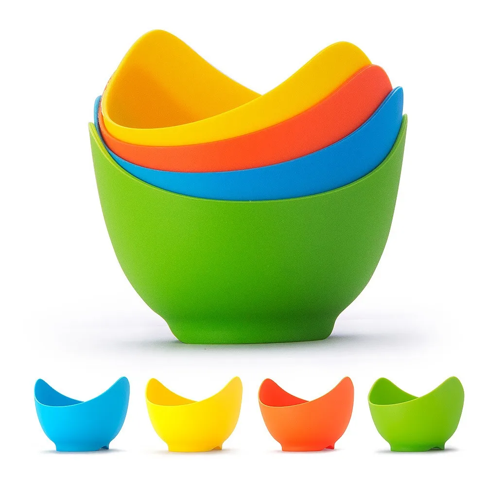 High Temperature Resistant Silicone Egg Cooker, Environmentally Friendly Food-grade Egg Steamer, Color Silicone Egg Cooker