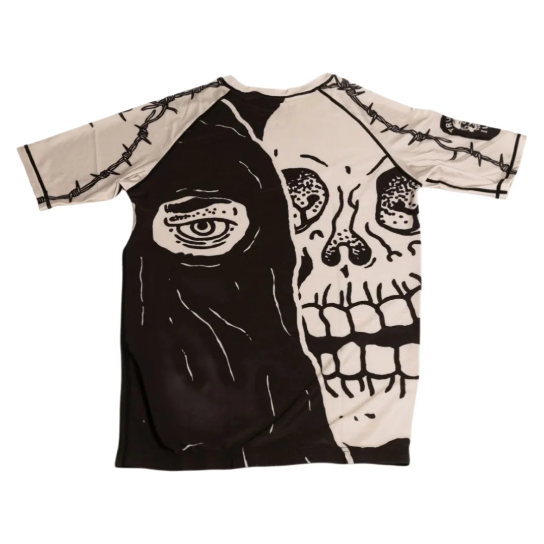 New Men's BJJ/MMA Rash Guard America Retro Streetwear Athleisure T-Shirt Summer Breathable Quick Dry for Daily Fitness Training