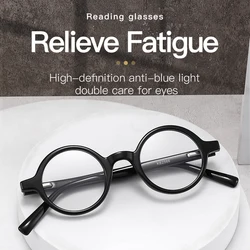 KAEDEK Trend Printed Frame Reading Glasses Men Eye Protection Anti-Blue Light Presbyopia Eyeglasses