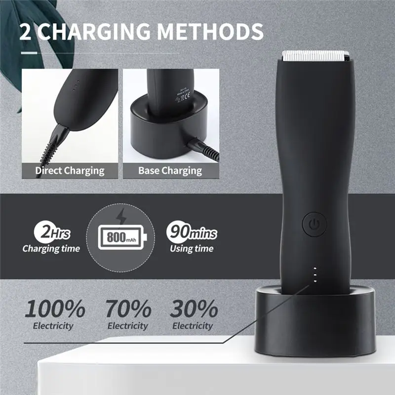 A60T Effortless 1Set Rechargeable Beard Trimmer Electric Shaver For Body Hair Shaving Safety Razor