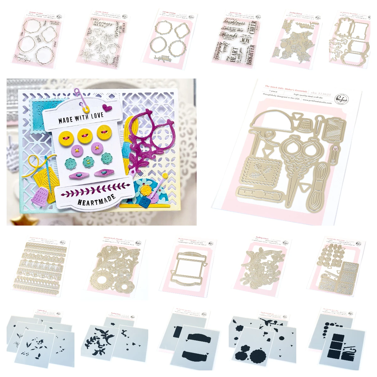 

The Stitch Edit: Maker's Essentials Dies Stamps Stencil Metal Cutting Dies DIY Scrapbooking Paper Cards Album Embossing Template
