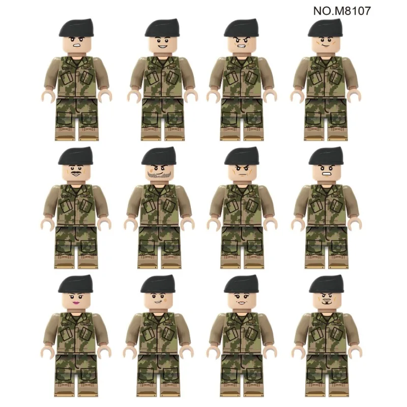 Air Assault Division 8107 Militärjägerflugzeug, Minifiguren, Zeichentrickfiguren, Geburtstagsgeschenke, Lernspielzeug. – Detail 6