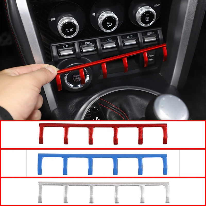 For Toyota 86/Subaru BRZ 2012-20 Car styling Stainless Central Control Air Conditioning Button Divider Bright Strip Accessories