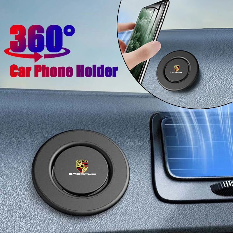 Magnetic Car Mobile Phone Stand Holder 360 Strong Adsorption Base For Porsche Cayenne Panamera Macan 911 718 918 Taycan Boxster