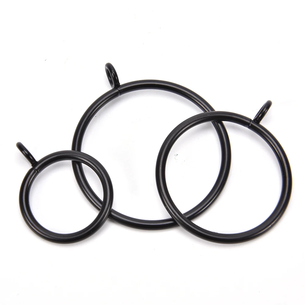 Tringles à rideaux en métal, anneaux de rideau, produits essentiels pour la maison, 25mm, 28mm, 38mm, 45mm, 55mm, 10 pièces