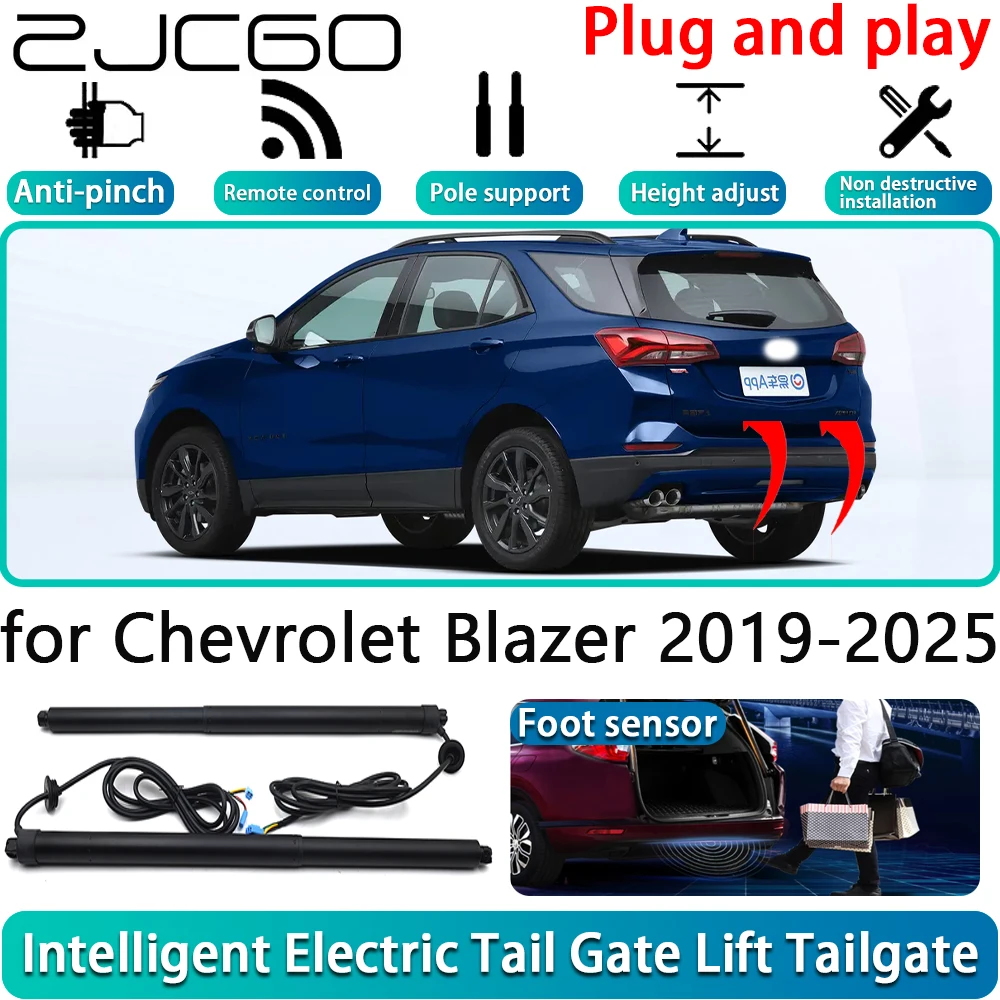 

ZJCGO for Chevrolet Blazer 2019-2025 Car OEM Electric Powered Tailgate Power Liftgate Automatic Tailgate System With Foot Sensor