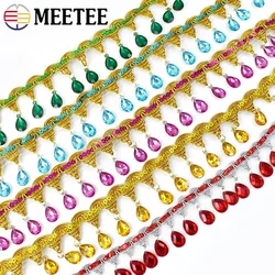 1-5Meters 45mm Fringe Tassel Lace Trim For Clothes Rhinestone Decorative Ribbons Wedding Dress Curtain DIY Sewing Accessories