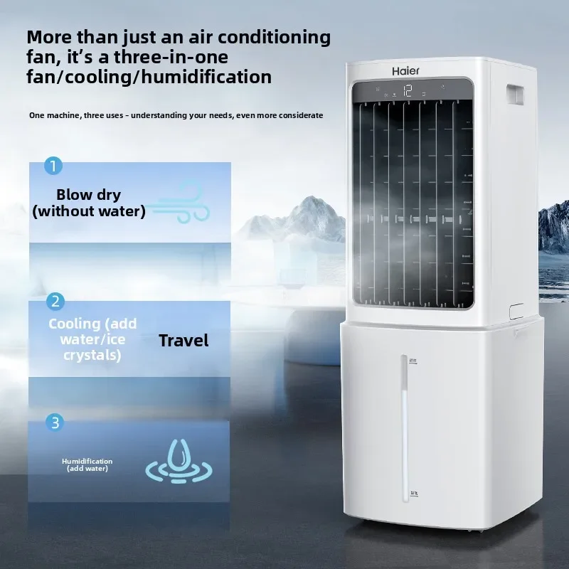 Portable Evaporative Air Cooler Water Cooling Fan Mini Mobile Air Conditioner Refrigeration Fan Cool Wind Fan for Home Bedroom O