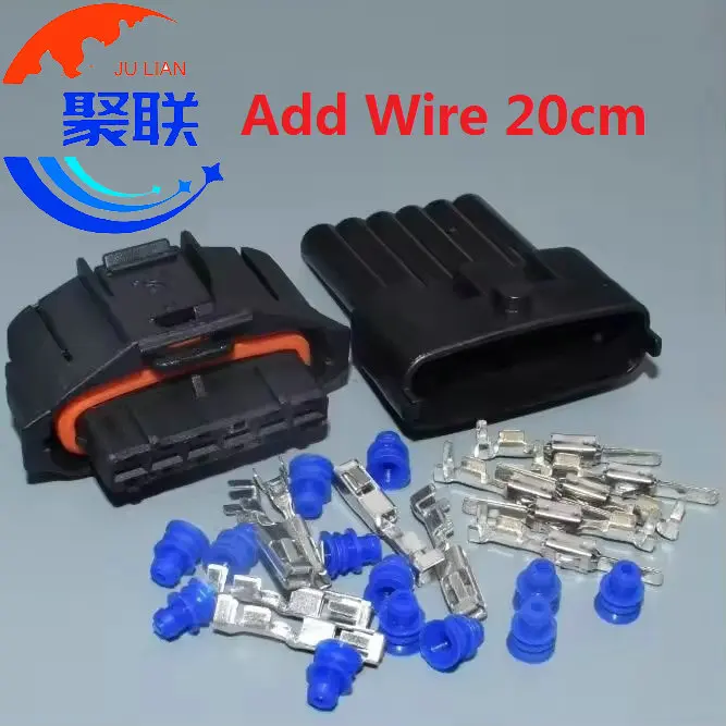 1 комплект, 6-контактный 1928403740 1 928 403 740, автоматический разъем «папа-мама», проводка, штекер проводов без штыря с штифтом или проводами