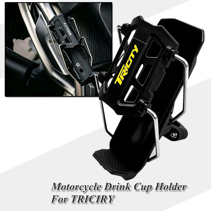 Motorcycle Water Bottle Holder For Yamaha Tricity 300 125 155 2018 2019 Coffee Beverage Tea Cup Support Modification Accessories