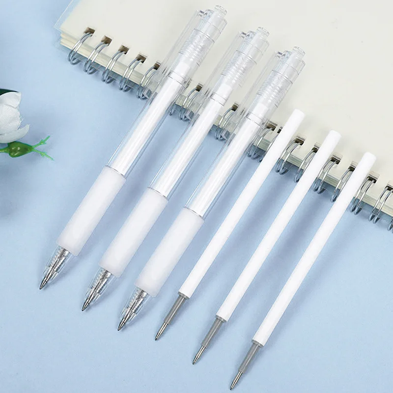 1Pcs Neutral Pen 0.5Mm Refill Beating Ink Black Bullet Water Pen Office Stationery