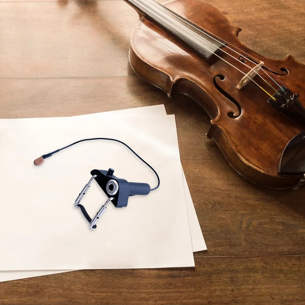 Captador de violino de alta qualidade, órgão eletrônico instantâneo, autêntico, captador de som acústico para violino, fácil de montar, colocação de ajuste