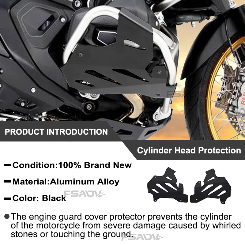 2025 Motorcycle Engine Guard Cylinder Head Guards Protector For BMW R1300GS Adventure R 1300 GS R1300 GS ADV R1300GSA 2023 2024