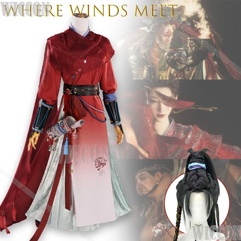 

Where Winds Meet An Liuli Guanyin Female Ancient Anime Cosplay Authentic Replica Holiday Special hanfu chinese Navidad Carnival