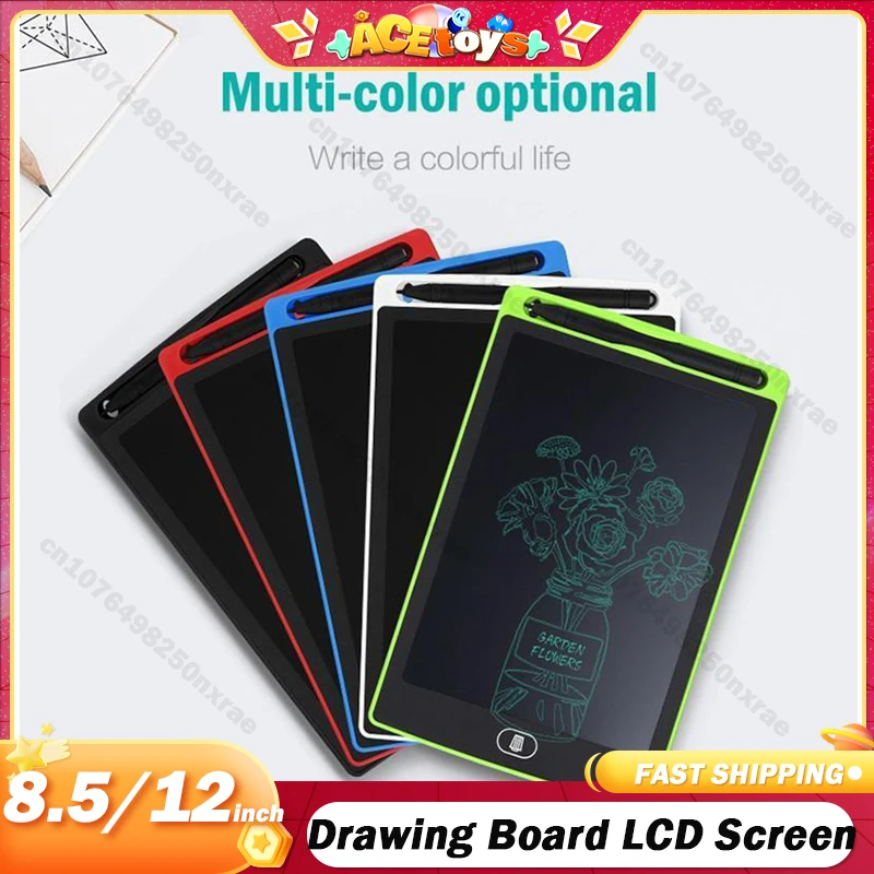 

8.5/12Inch Learning Drawing Board LCD Screen Writing Tablet Toys for Kids Drawing Tablets Electronic Handwriting Pad Board+Pen