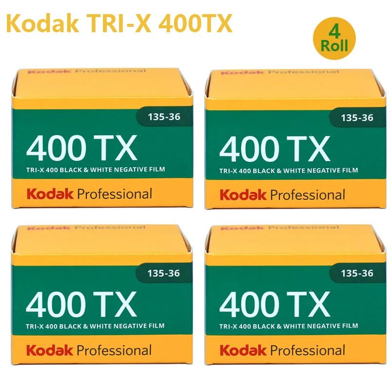 Kodak Black & White TRI-X IOS 400 400TX Professional 135mm Negative Film 1 2 3 5 6 Roll For Kodak 135 Cam(Expiration Date: 2026)