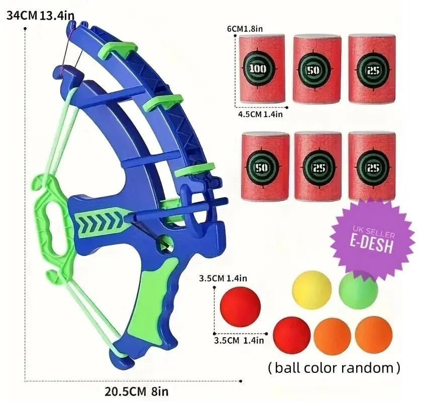 ​​2025 Upgraded Soft Bullet Target Practice Toy - Electronic Score Shooting Game for Kids, Safe Reusable Bullets, Educational ST