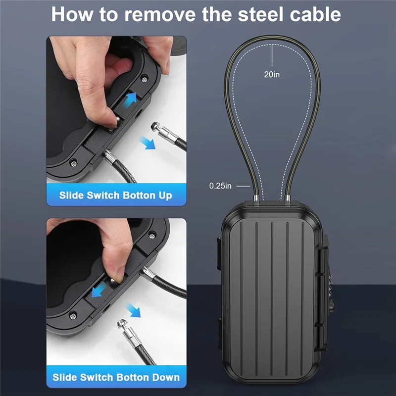 

A01F-Portable Safe Box For Travel Mini Beach Lockable Box For Dorm,Travel,Beach,Hotel