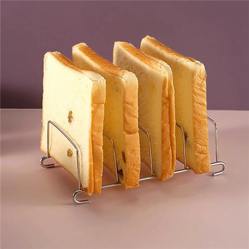 Toast Bread Rack Holder Non-Stick Loaf Stand Rectangle Air Fryer Accessories Stainless Steel Baking Cookie Tool Kitchen Supplies