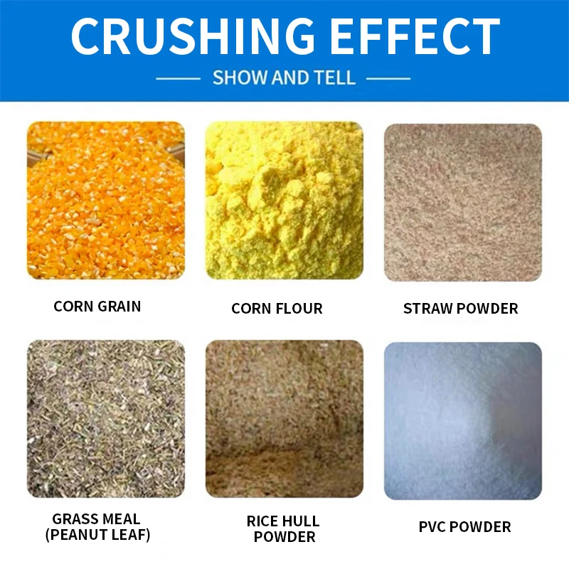 350 молоток для кормления, 220 В/380 В, маленький домашний электрический шлифовальный станок для животных, обработка кукурузной соломы, сделай сам, дробилка для порошковых чипсов