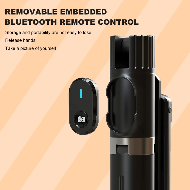 Roteta 2022 Tripod Tongkat Selfie Nirkabel Dapat Dilipat Baru dengan Bluetooth Rana Monopod Paduan Aluminium untuk Ponsel Pintar Android IOS