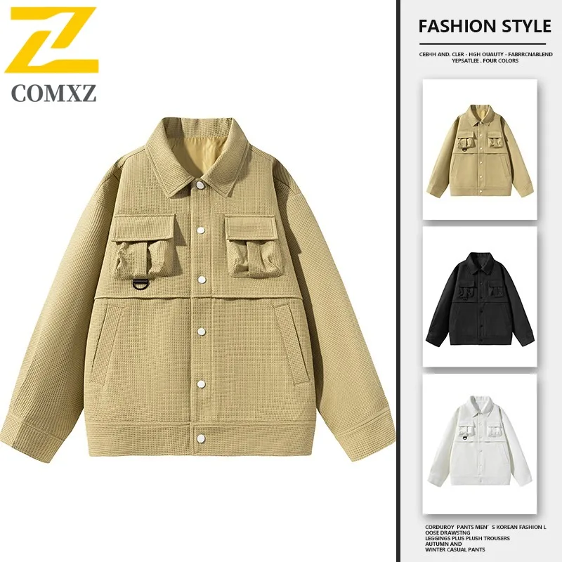 

COMXZ мужские куртки американская спецодежда повседневная дорожная и рыбалка свободная дышащая верхняя одежда для кемпинга удобное прогулочное велосипедное пальто