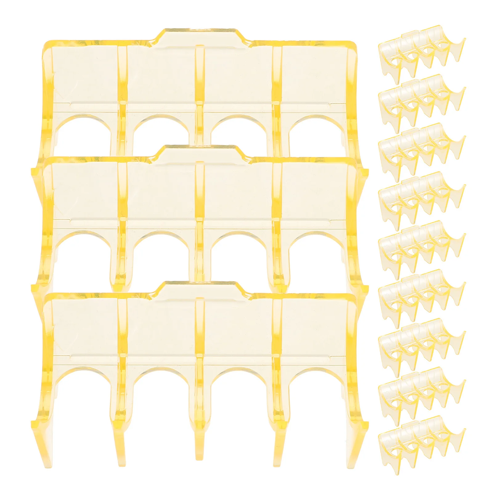 

12Pcs Hairdressing Perm Roller Holders Compact Plastic Stand for Hot Perm Rods Salon Tool Organizer Styling Equipment Rack