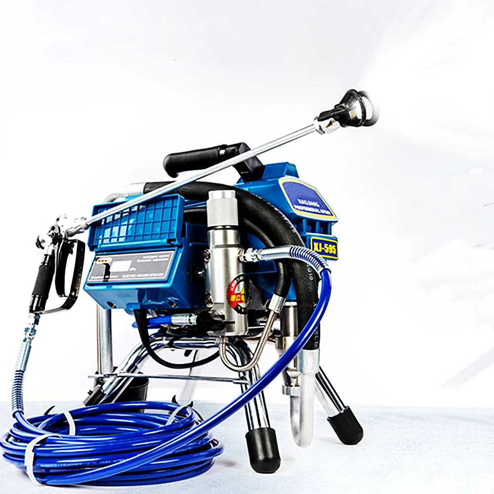 4000W spruzzatrice Airless elettrica ad alta potenza 595 695 700 macchina per verniciatura a spruzzo per uso domestico con vernice a emulsione 4L 5L 6L