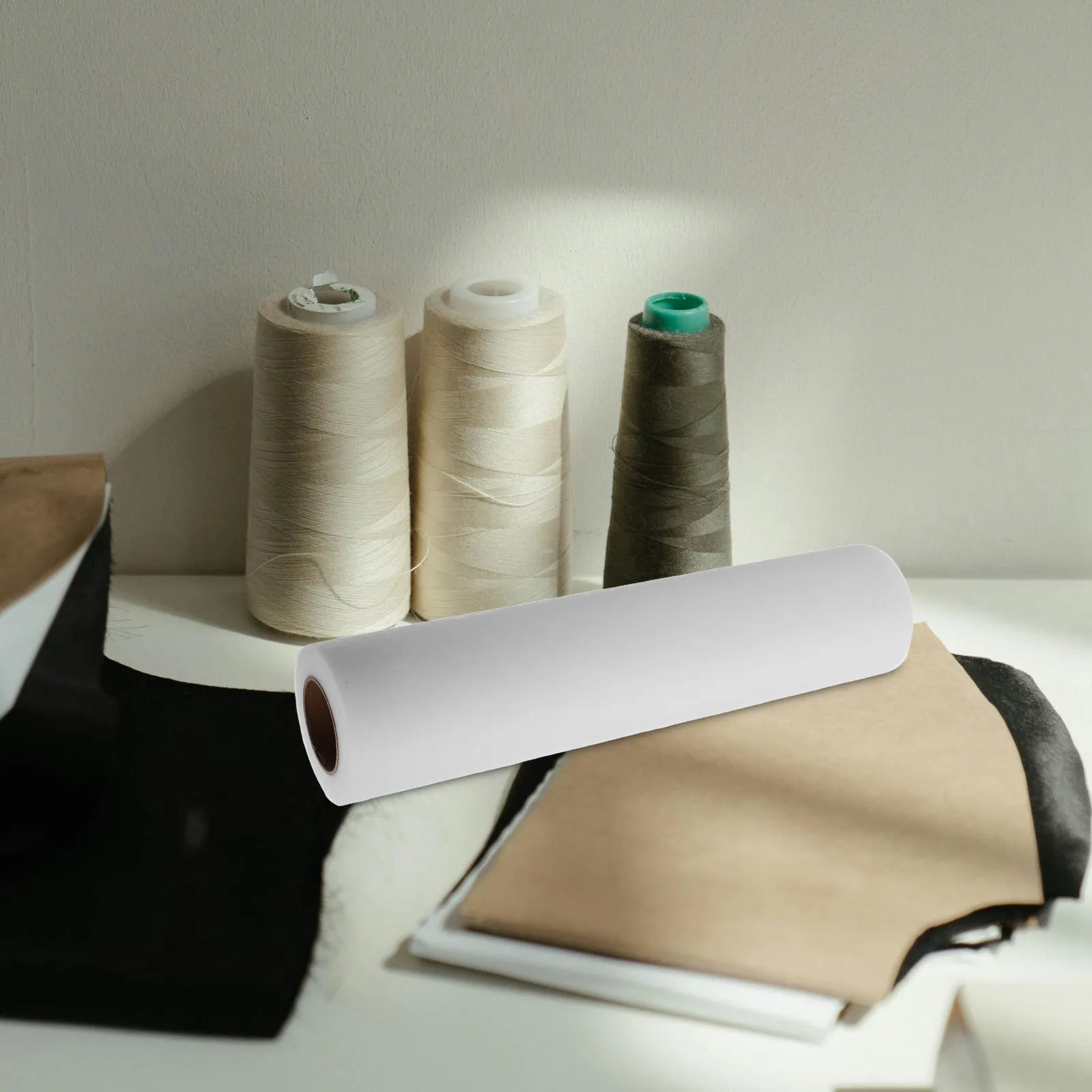 

White Double Sided Fusible Interfacing Non-Woven Fabric Stabilizer for Sewing Quilting Craft Projects High Adhesion Iron-on