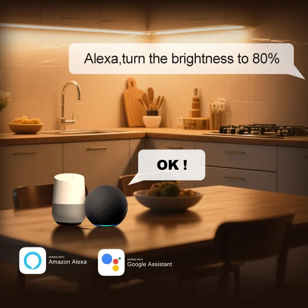 تيار مستمر 12 فولت أضواء تحت الكابين عكس الضوء مصباح ليد مستدير كاشف حركة الإنسان LED تحكم المطبخ خزانة ليلة مصباح غرفة ديكور #3