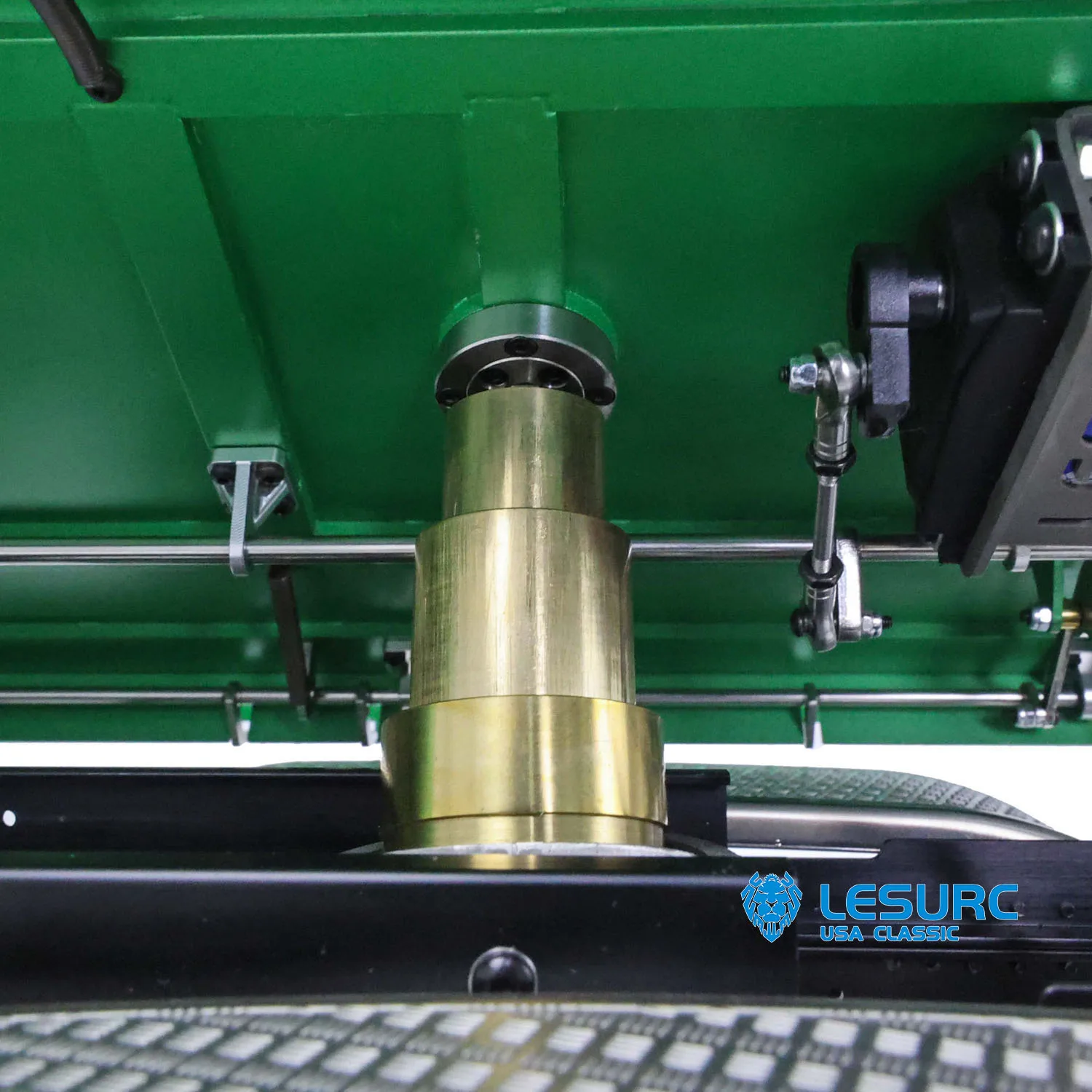 LESU RTR 1/14 RC volquete hidráulico 3 ejes volquete de 3 vías Radio luz sonido batería modelo juguetes al aire libre regalo THZH1330