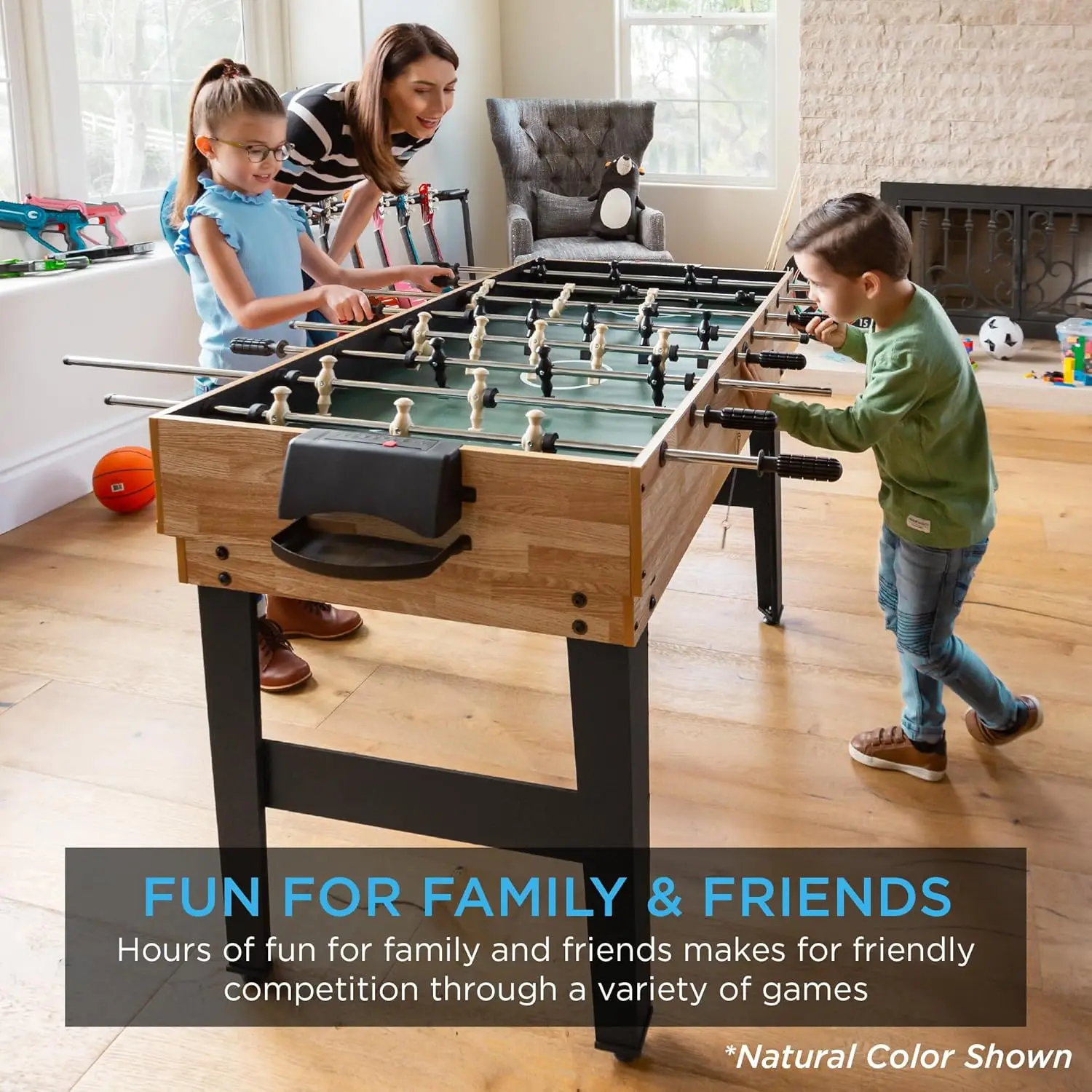 Choice Products 2x4ft 10-in-1 Combo Game Table Set for Home, Game Room, Friends & Family w/Hockey, Foosball, Pool, Shuffleb