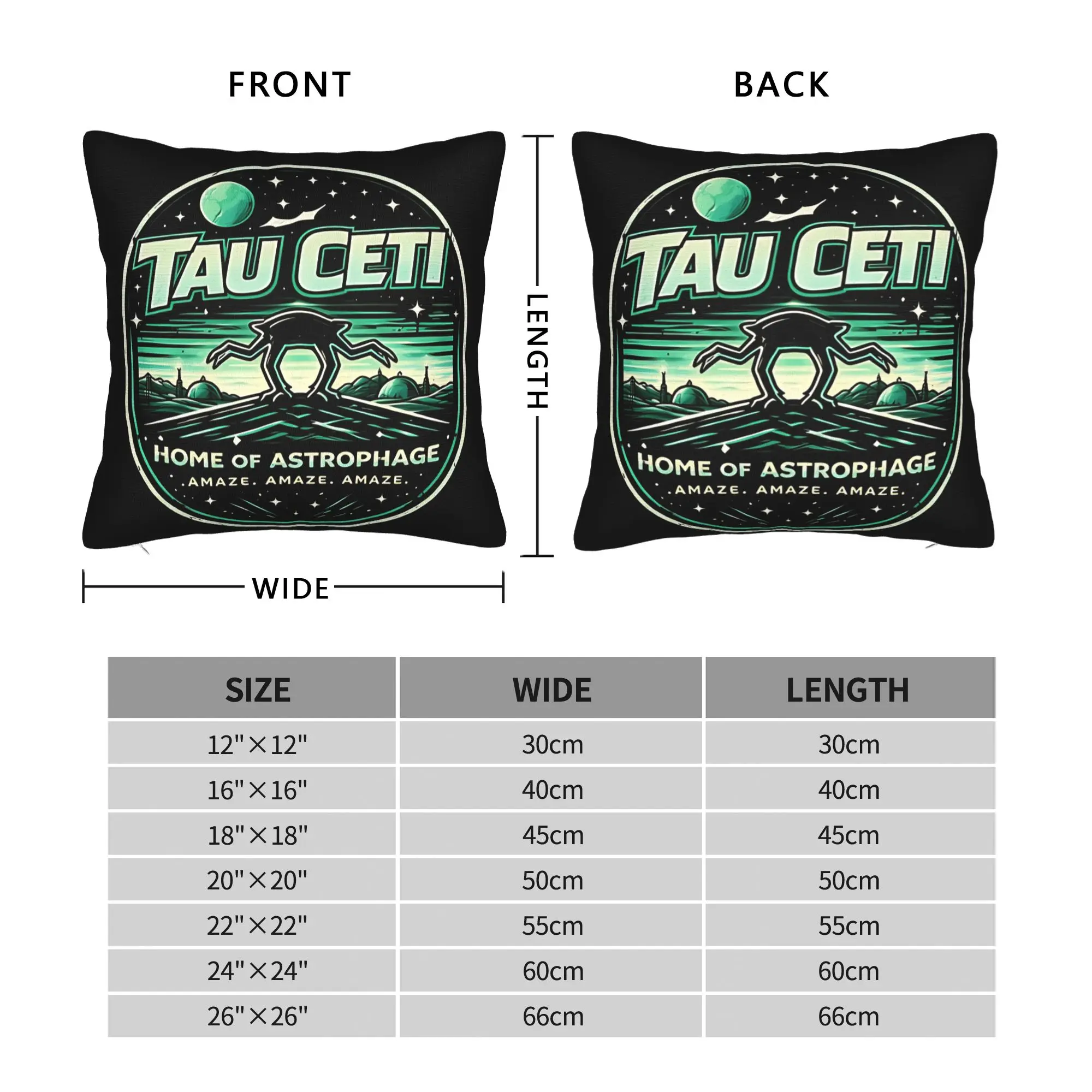 Project Hail Mary Tau Ceti Amaze Amaze Pillow Case  Soft Pillow Cover Funny Cushion Cover For Living Room Bed Chair