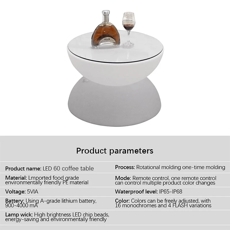 TYLA-Lâmpada De Atmosfera De Controle Remoto, Mesa De Café De Luminescência Criativa LED, Luz USB, Móveis De Bar, Decoração Moderna