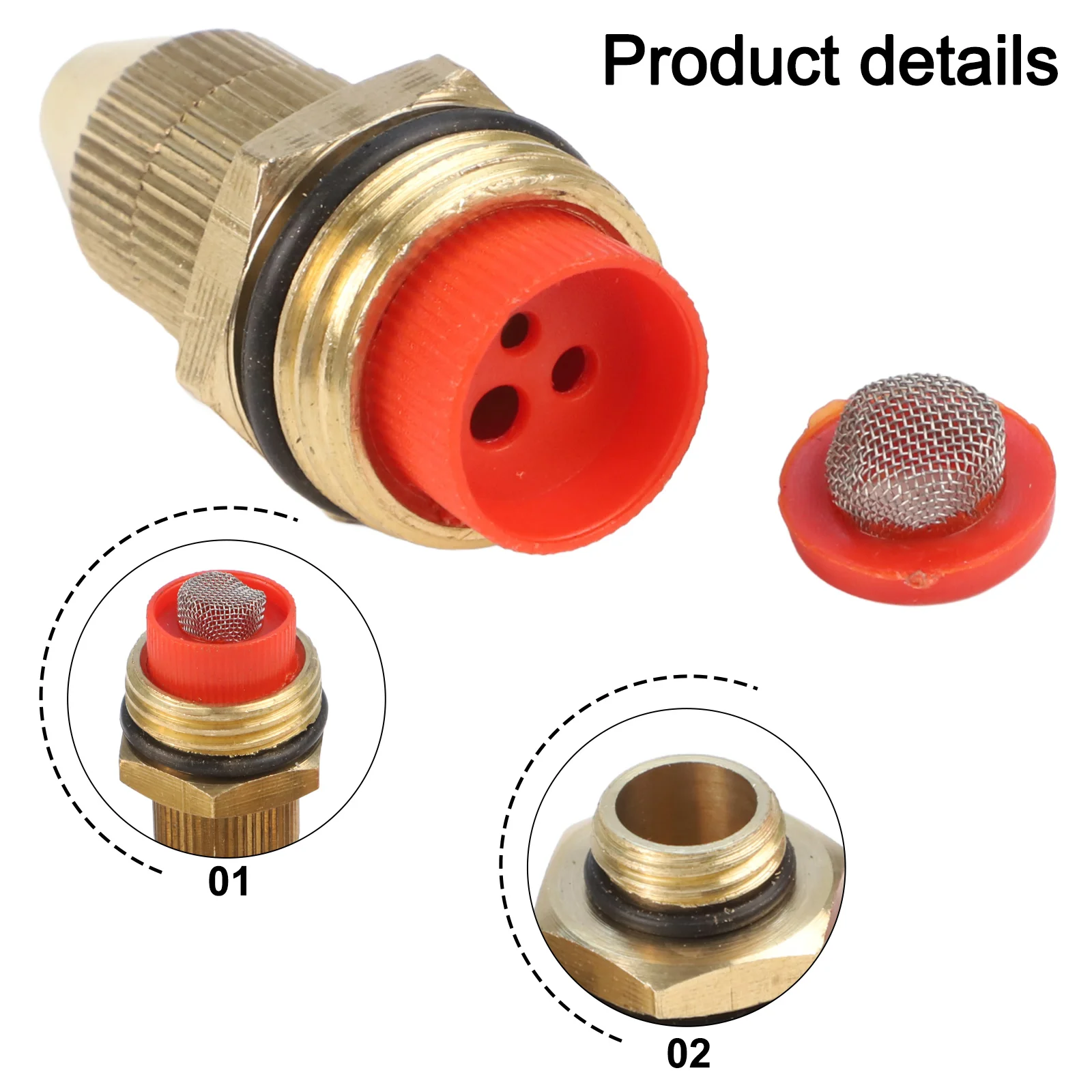 3pcs easy to clean for mist spray nozzles 12 inch brass design for gardens and agriculture with adjustable coverage features