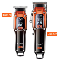 Original Kemei Barber Hair Trimmer Professional Electric Beard Hair Clipper Rechargeable Lithium Haircut Machine For Men