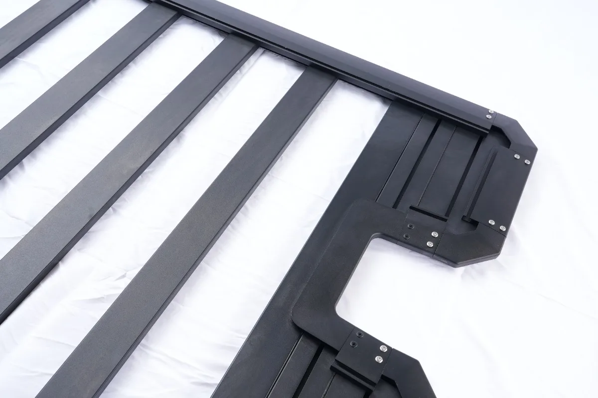 Premium Heavy Duty 6063 Aluminum Roof Rack Platform Black Powder Coat-Professional Grade Universal Luggage Rack