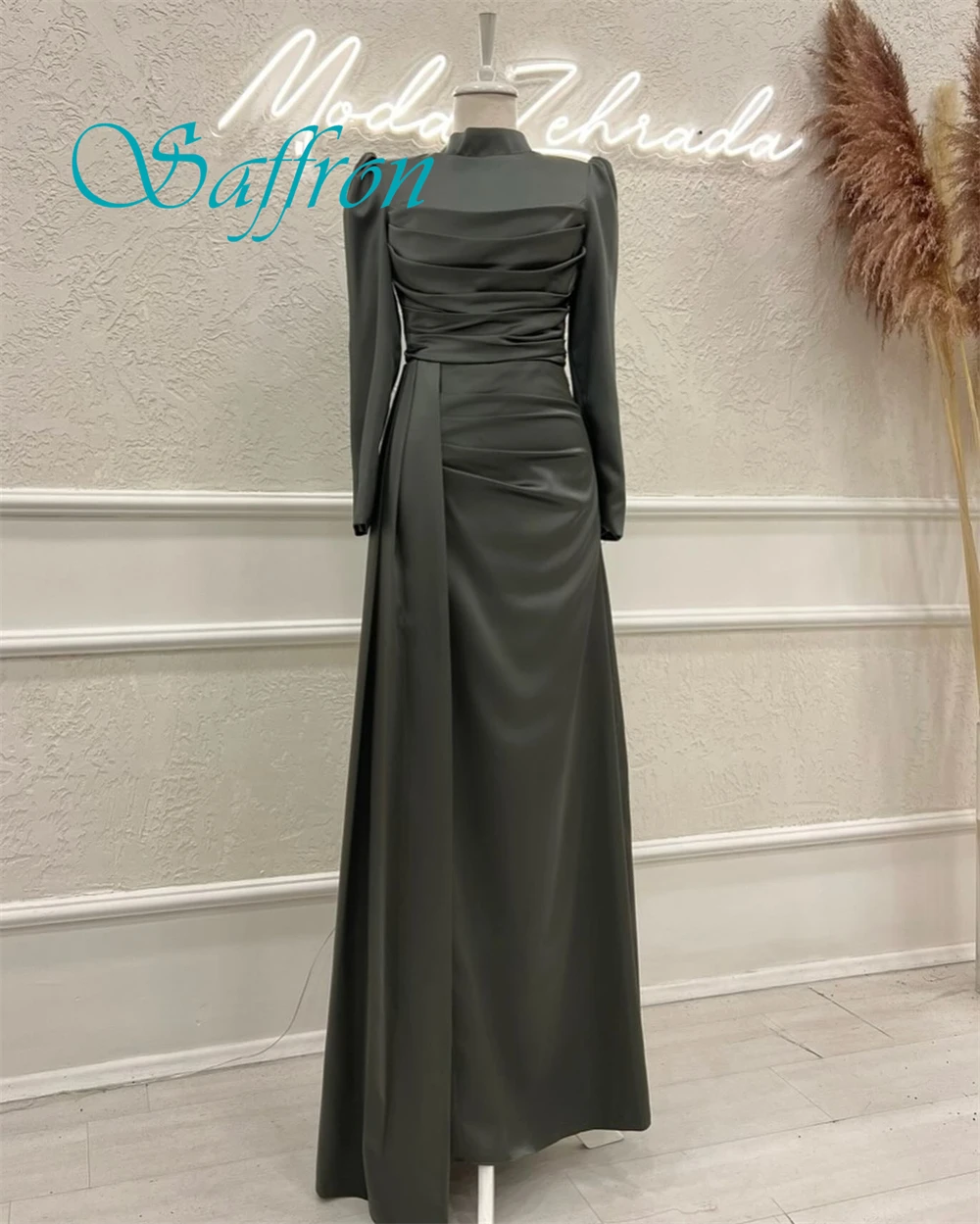 Customized Simple Crew Neck Cap Sleeve Evening Dress High Quality Jersey Long Sleeves Prom Dresses Delicate Homecoming Gowns