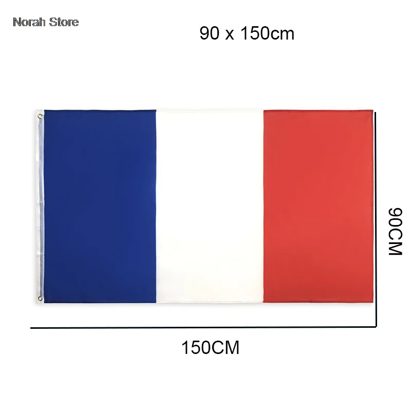 Great France flag 90X150cm Hanging blue white red fra fr french National Flags Polyester Banner for Decoration