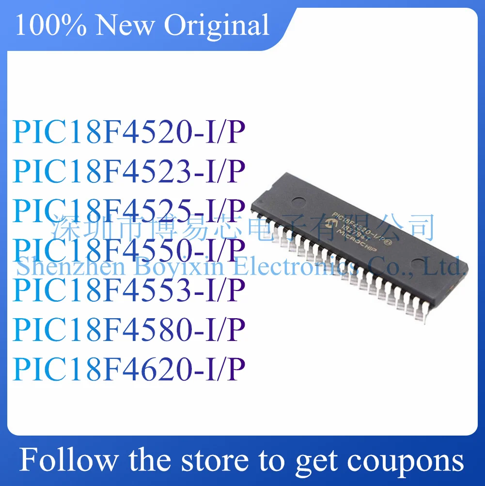 NEW PIC18F4520 PIC18F4523 PIC18F4525 PIC18F4550 PIC18F4553 PIC18F4580 PIC18F4620-I P.Original genuine microcontroller chip.