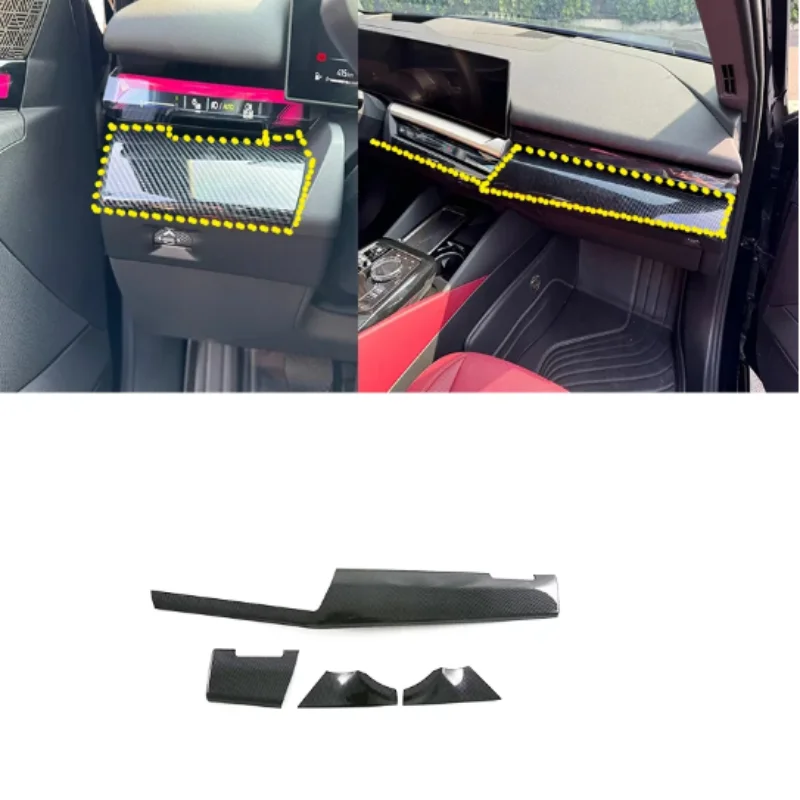 

Отделка для Bmw 5 серии G60 2024 2025 Abs из углеродного волокна, автомобильные детали, внутреннее центральное управление вокруг отделки, литье, декоративные наклейки