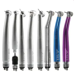 Dental PANA-MAX High Speed (Fiber Optic LED) Handpiece Push Button Turbine 2/4Hole Fit NSK