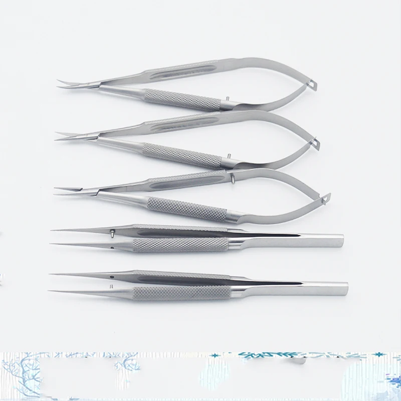 Micro-instrument kit 141618cm micro-scissors needle forceps micro-tweezers ophthalmology four-piece eight-piece